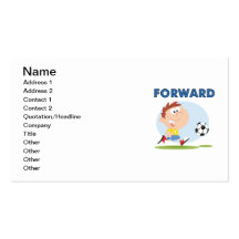 Soccer Forward T-shirts and Gifts Business Card