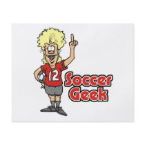 soccer geek girl custom flyer