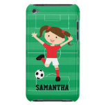 Soccer Girl 1 Red and White Case-Mate iPod Touch Case