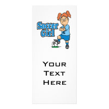 soccer girl custom rack cards