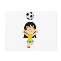 Soccer Girl Postcard