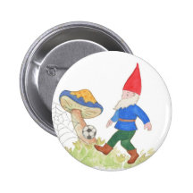 Soccer Gnome Button