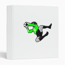 soccer goalie save graphic 3 ring binders