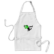 soccer goalie save graphic apron