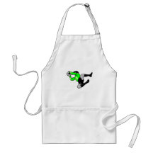 soccer goalie save graphic apron