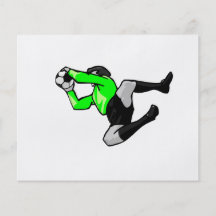 soccer goalie save graphic full colour flyer