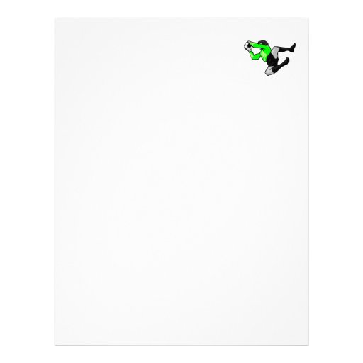 soccer goalie save graphic letterhead