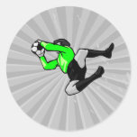 soccer goalie save graphic sticker