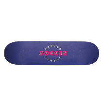 Soccer in Pink with Soccer Balls Custom Skateboard