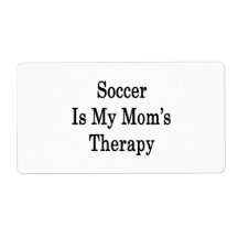 Soccer Is My Mom's Therapy Shipping Labels