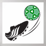 soccer kick kicking ball graphic print