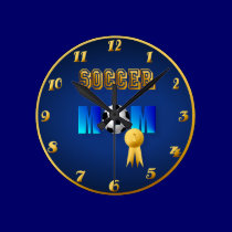 Soccer Mom-ribbon wall clocks
