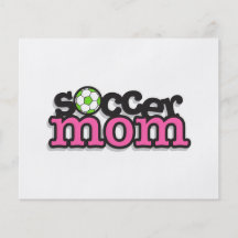 soccer mom text design full colour flyer