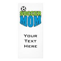 soccer mom text graphic rack cards