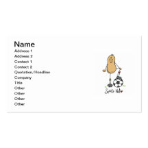 Soccer Nut T-shirts and Gifts Business Card Template