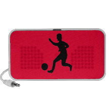 Soccer or football laptop speakers