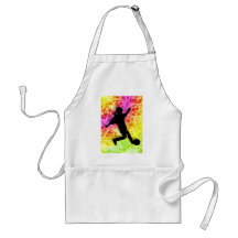 Soccer Player & Fluorescent Mosaic Apron
