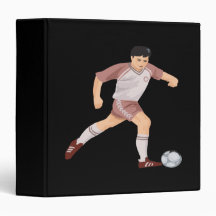 Soccer Player Vinyl Binder