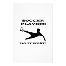 Soccer Players Do It Best Customized Stationery