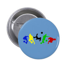 Soccer players   football sports fan button