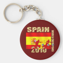 Soccer players Spain 2010 Bend it Futbol Art Key Chains