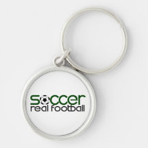 Soccer = Real Football Key Chain