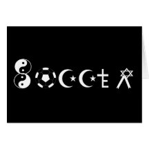 Soccer Religion Greeting Card