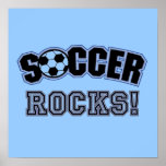 Soccer Rocks T shirts and Gifts Poster