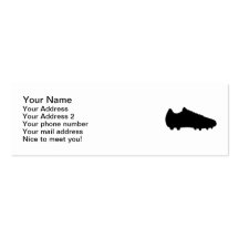 Soccer shoe business cards