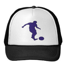 Soccer Silhouette Hats