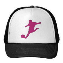 Soccer Silhouette Mesh Hat