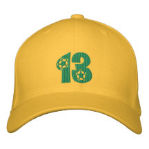 Soccer -  Soccer Number 13 World Cup  football Embroidered Hat
