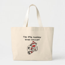 Soccer Sock Monkey Bag