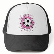 soccer splat. mesh hat