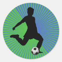 Soccer Sticker - Boy Green
