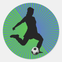 Soccer Sticker - Girl Green
