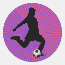 Soccer Sticker - Girl Pink