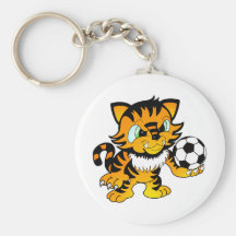 Soccer Tiger Key Chains