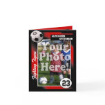 Soccer Trading Card, Custom Color & Size See Below