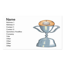 Soccer Trophy Business Card