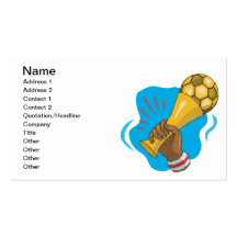 Soccer Trophy Business Cards