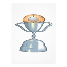 Soccer Trophy Personalized Invitations
