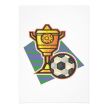 Soccer Trophy Personalized Invite