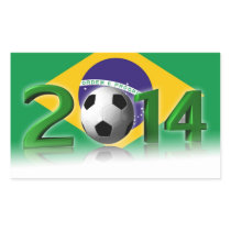 Soccer World Championship 2014 Rectangular Stickers