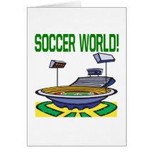 Soccer World Greeting Card