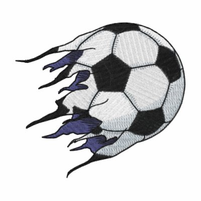 Soccerball Embroidered Hoodie by ZazzleEmbroidery