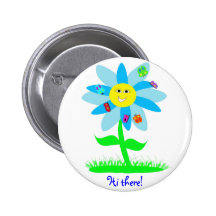 Social Butterfly Button