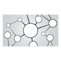Social Circles Diagram Design Business Card Template