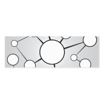 Social Circles Diagram Design Business Card Template