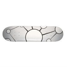 Social Circles Diagram Design Skateboard Deck